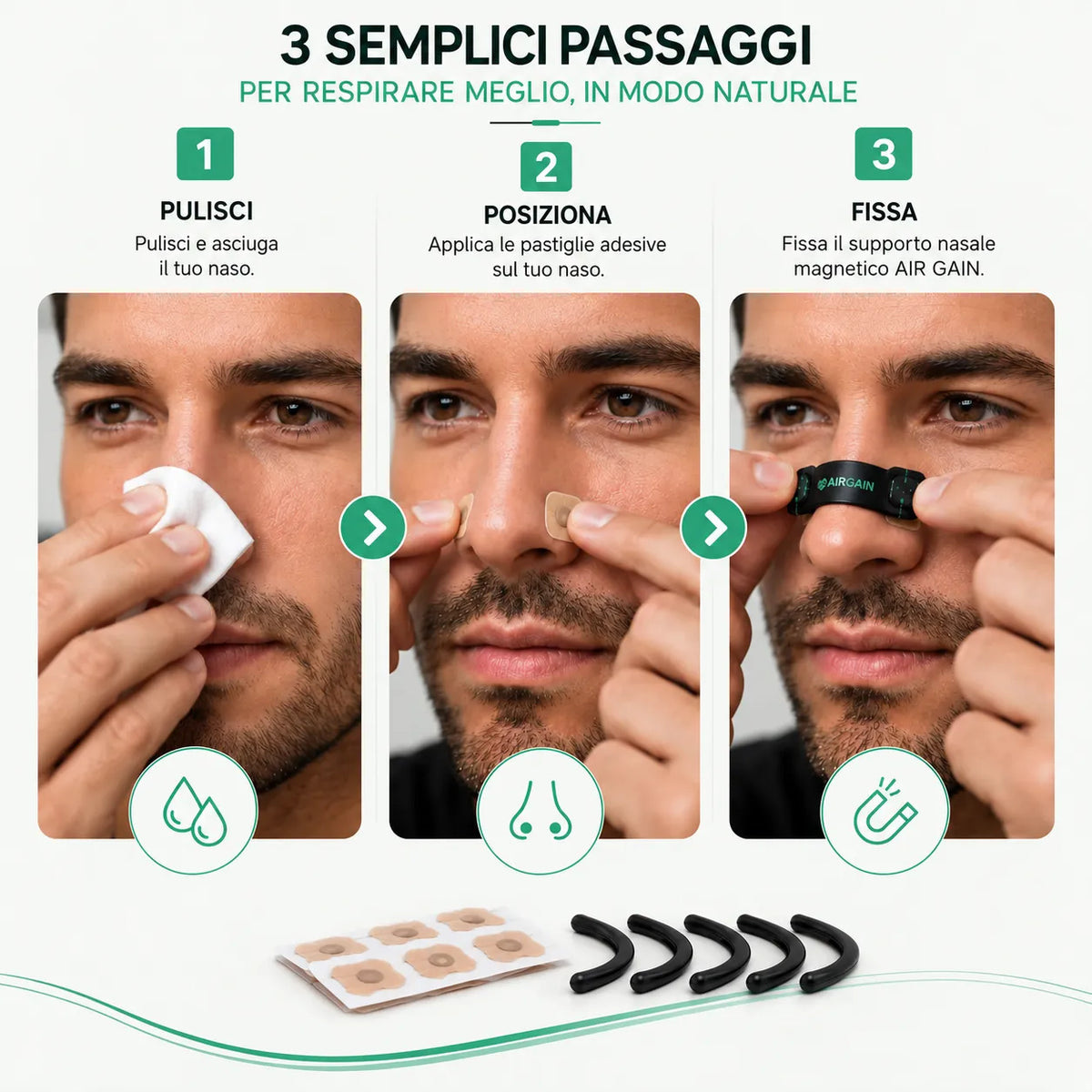 Dilatatore nasale magnetico – Kit iniziale